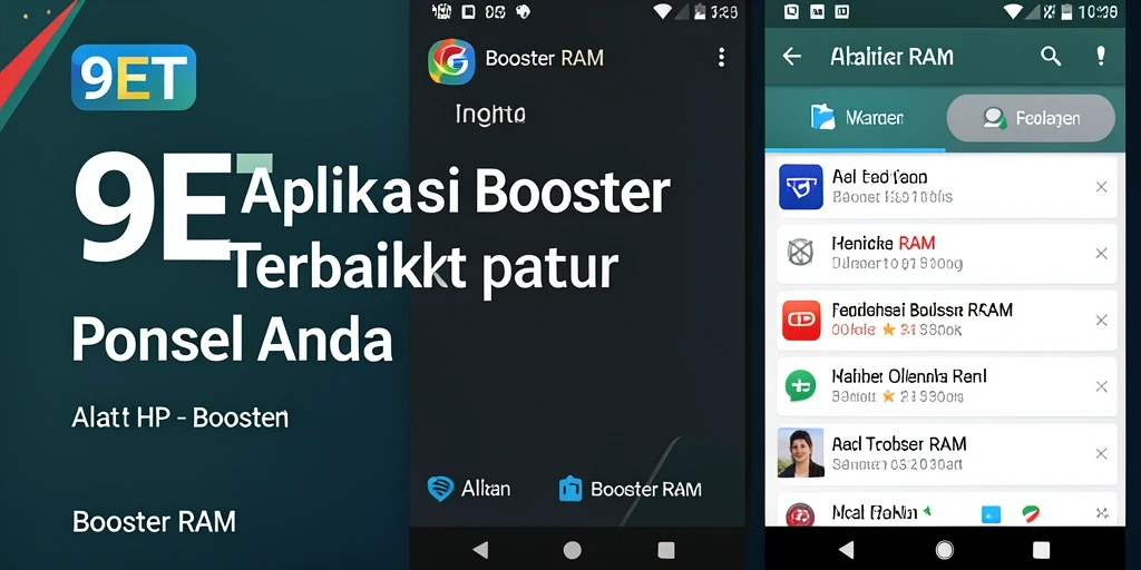Tampilan antarmuka utama dari aplikasi 9ET yang mudah digunakan.