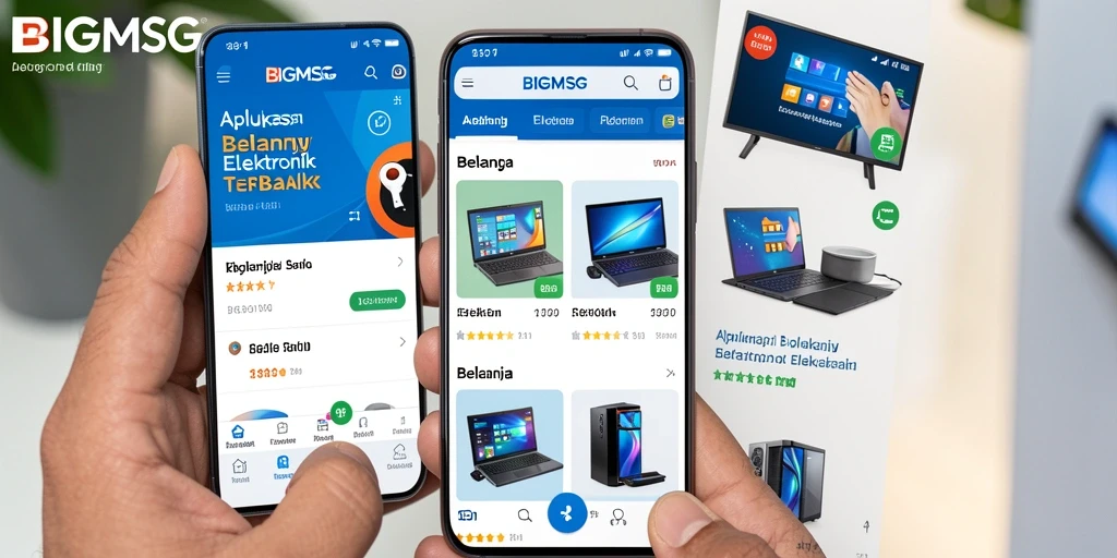Tampilan antarmuka aplikasi BIGMSG yang modern dan user-friendly.